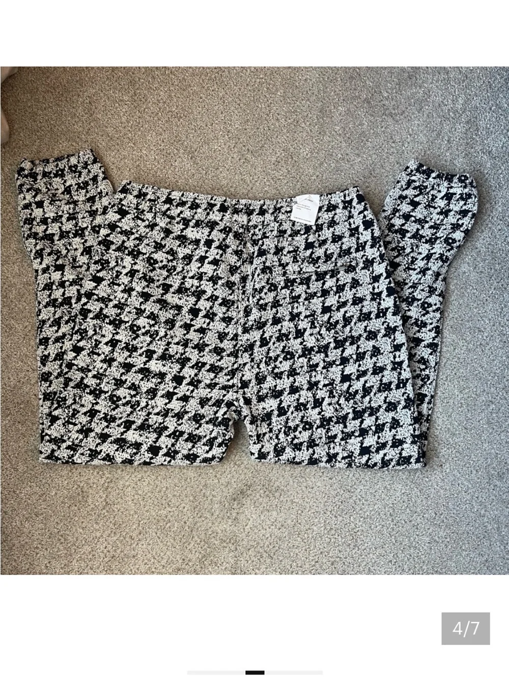 NWT Zanerobe Black & White Houndstooth Joggers size:32 - Picture 9 of 10